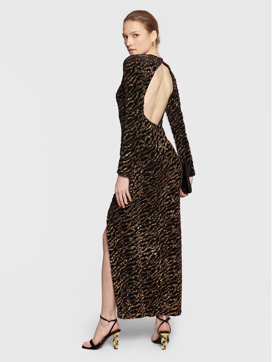Guess Guess Õhtune kleit W3RK82 KBJD0 Must Slim Fit