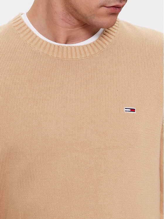 Tommy Jeans Tommy Jeans Megztinis Essential DM0DM11856 Smėlio Regular Fit