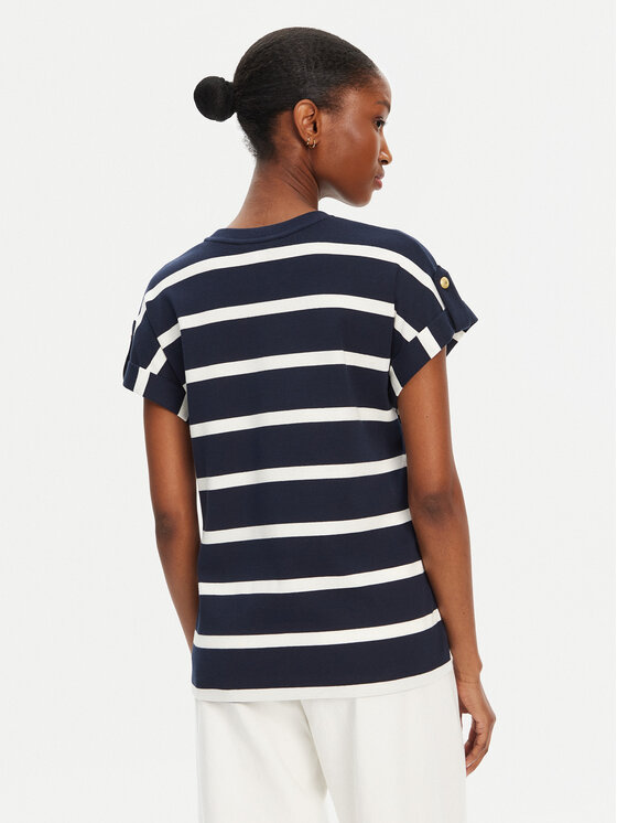 Tommy Hilfiger Tommy Hilfiger Футболка Gold Button WW0WW45628 Cиній Regular Fit