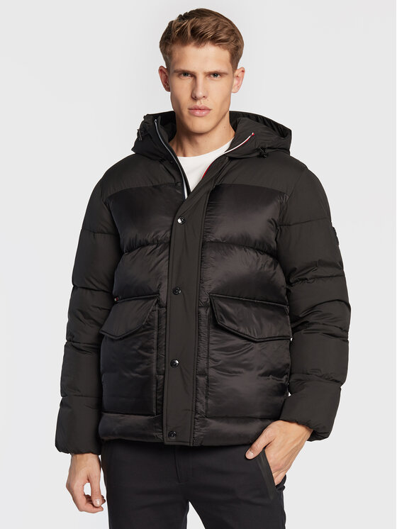 Tommy Hilfiger Tommy Hilfiger Žieminė striukė MW0MW28723 Juoda Regular Fit