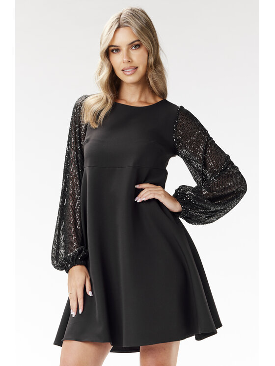 Awama Vestito A694 Nero Basic Fit