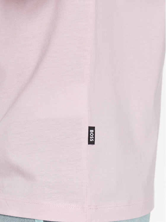 BOSS Boss T-Shirt 50468395 Różowy Slim Fit