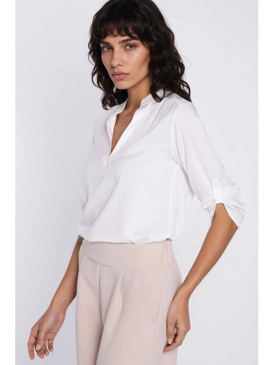 NIFE NIFE Halenka B227 Krémová Regular Fit