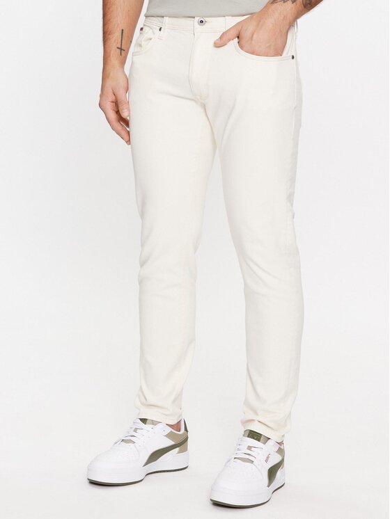 Pepe Jeans Džinsi PM207390WI5 Écru Tapered Fit