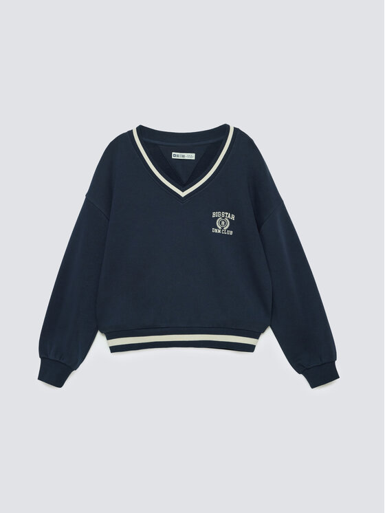 BIG STAR BIG STAR Bluza GABRIELLA Granatowy Basic Fit