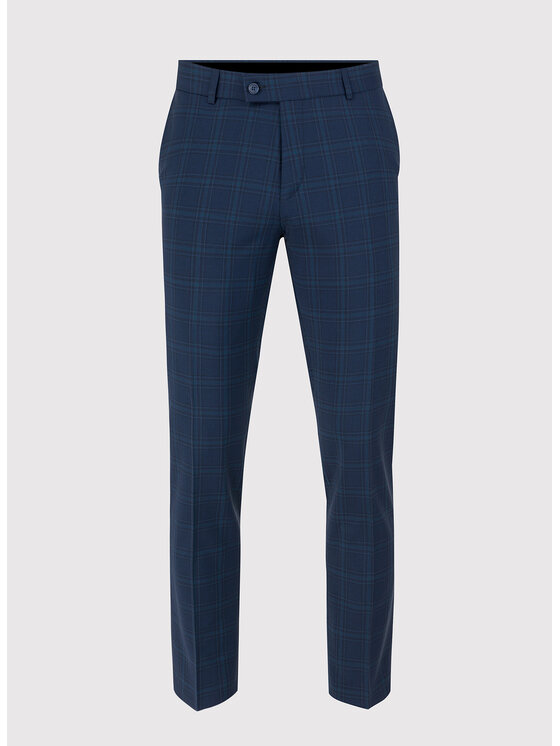 Pako Lorente Pako Lorente Spodnie garniturowe P23SP-6G-009 Granatowy Super Slim Fit