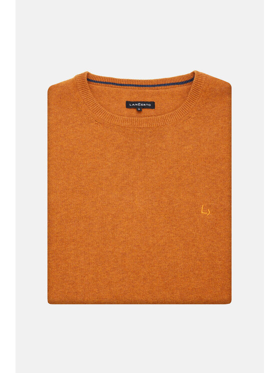 Lancerto Lancerto Sweter Tony SW073223000081 Pomarańczowy Regular Fit