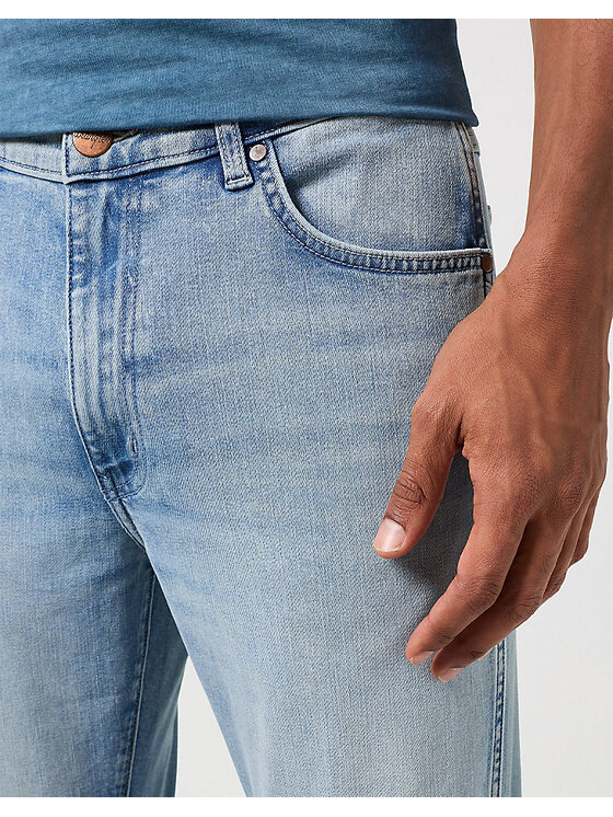 Wrangler Wrangler Jeansy LARSTON Niebieski Slim Fit