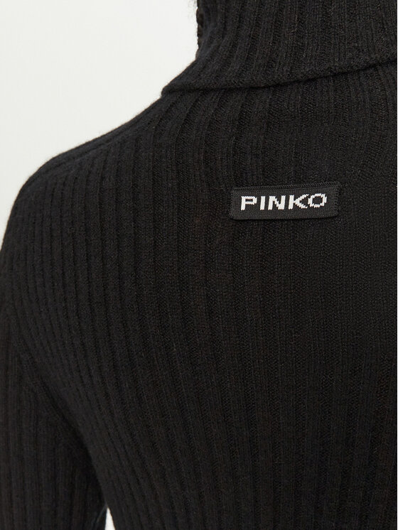 PINKO PINKO Džemper haljina Highlander 104470 A278 Crna Regular Fit