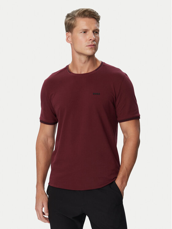 BOSS BOSS Футболка Taul 50521245 Бордовий Regular Fit