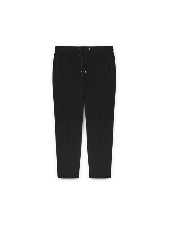 Fiorella Rubino Fiorella Rubino Spodnie materiałowe P807L002091N033 Czarny Regular Fit