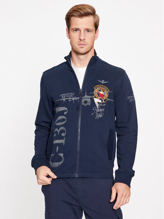 Aeronautica Militare Aeronautica Militare Sweatshirt 232FE1802F511 Dunkelblau Regular Fit
