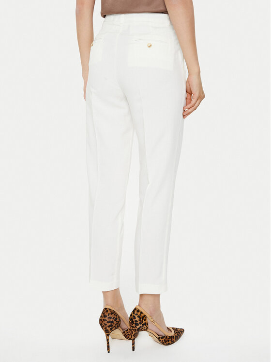 ViCOLO ViCOLO Bavlnené nohavice TB1564 Écru Regular Fit