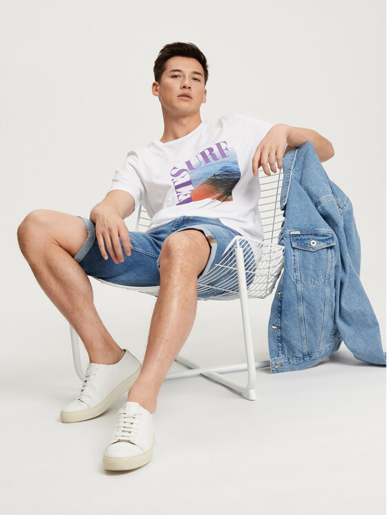 Cross Jeans Cross Jeans T-Shirt 15914-008 Biały Regular Fit