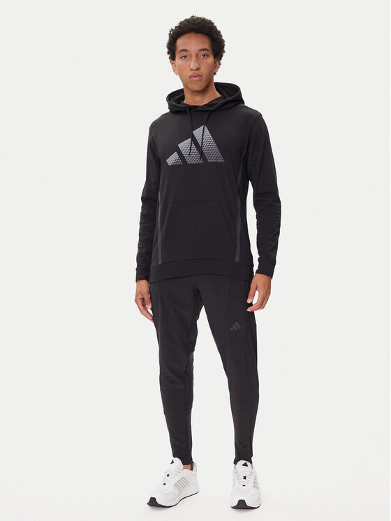adidas adidas Donji dio trenerke Designed for Training Hybrid IY1123 Crna Slim Fit