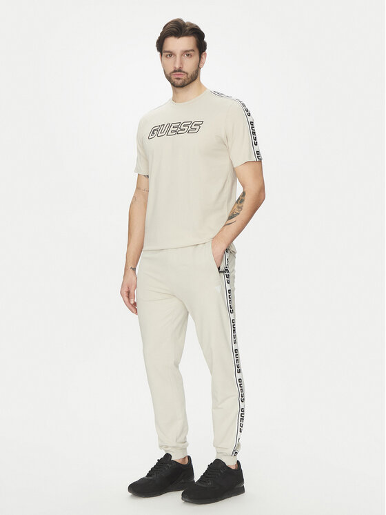 Guess Guess Melegítő alsó Z2YB19 K6ZS1 Ekru Regular Fit