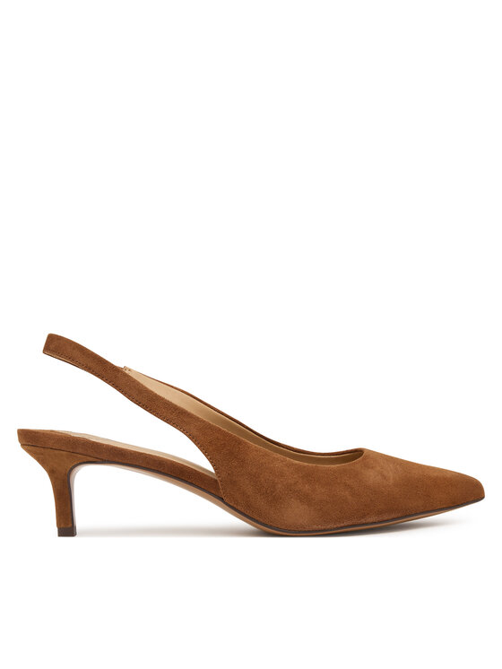 LAUREN RALPH LAUREN Pantofi cu toc subțire Lolah II 802959263008 Maro