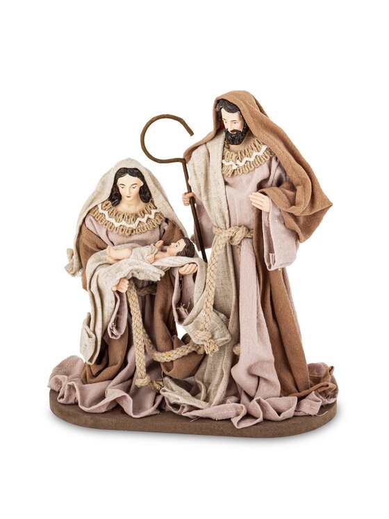 MIAhome MIAhome Figurka dekoracja świąteczna SAGRADA FAMILIA-3 Brązowy
