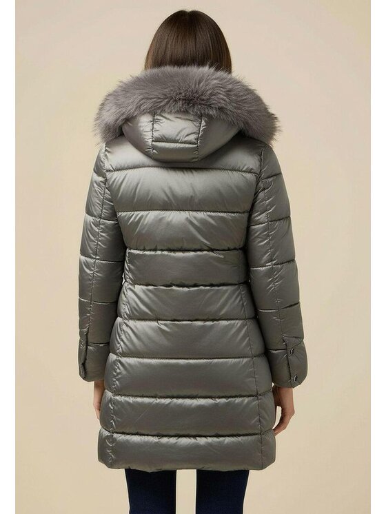 Oltre Oltre Giubbotto piumino F007R001487N013 Grigio Baggy Fit