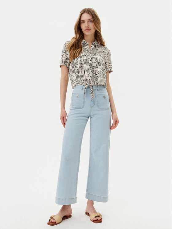 Vero Moda Vero Moda Marškiniai Menny 10303694 Smėlio Relaxed Fit