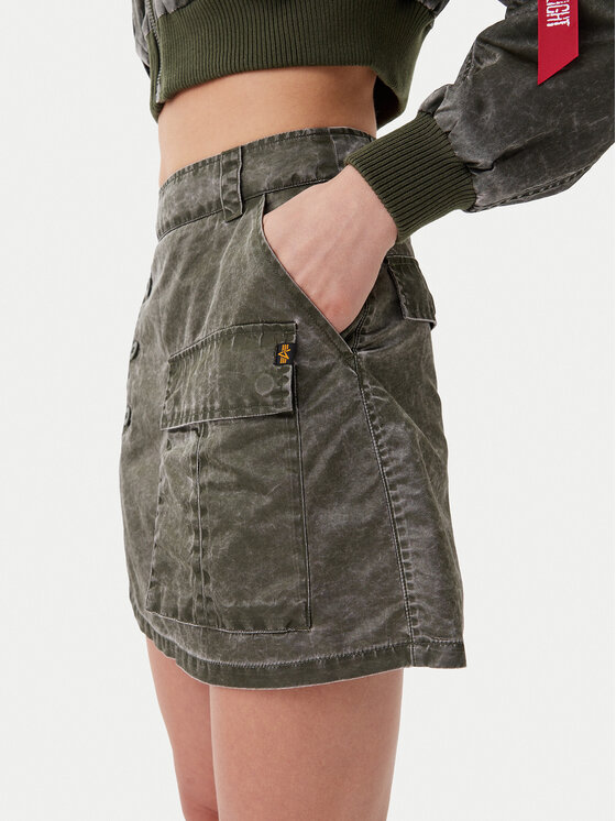 Alpha Industries Alpha Industries Spódnica mini Vintage 156052 Czarny Regular Fit