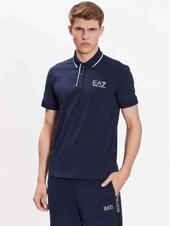 EA7 Emporio Armani Polo 3RPF17 PJ03Z 1554 Tamnoplava Regular Fit