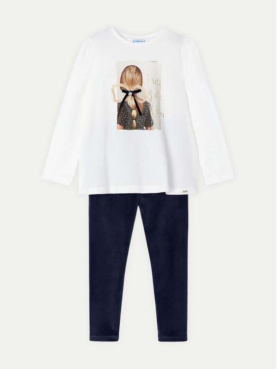 Mayoral Mayoral Набір кофта і легінси 4705 Cиній Slim Fit