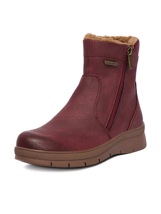 Go Soft Go Soft Botine CEO-INES WS5921-03 Vișiniu