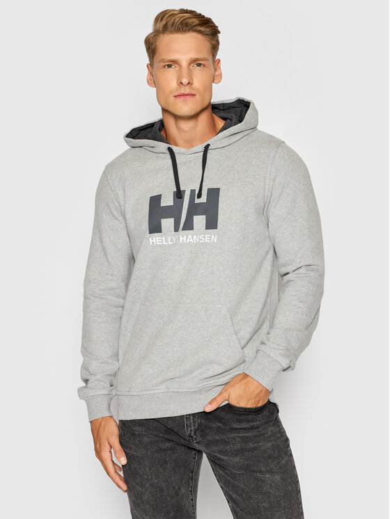 Helly Hansen Bluză Logo 33977 Gri Regular Fit