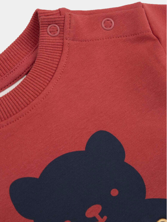 Coccodrillo Coccodrillo Sweatshirt ZC3132101ATN Dunkelrot Regular Fit