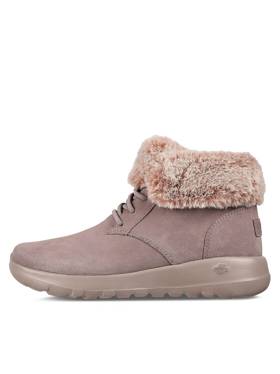 Skechers Skechers Kotníková obuv On-The-Go Joy Plush Dreams 144042/DKTP Hnědá