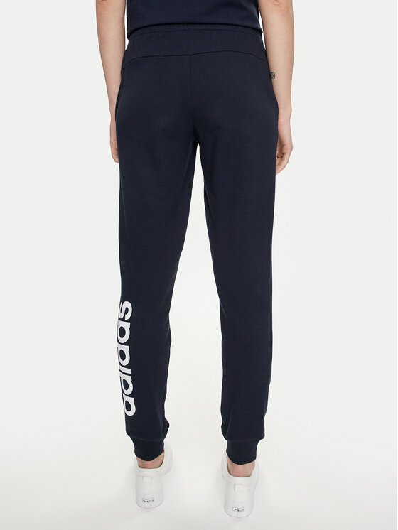 adidas adidas Sportinės kelnės Essentials Linear IC6869 Tamsiai mėlyna Slim Fit