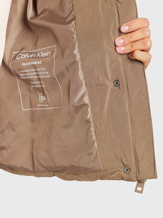 Calvin Klein Calvin Klein Žieminė striukė K20K204693 Smėlio Regular Fit