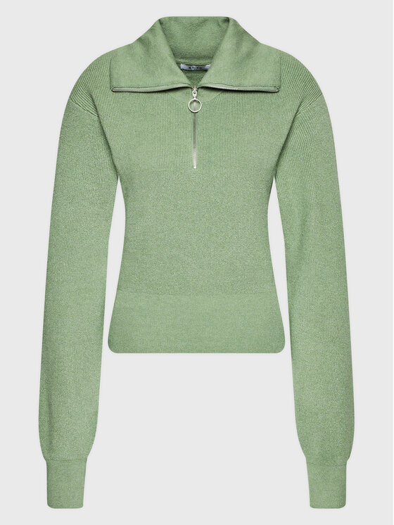 NA-KD NA-KD Пуловер 1018-009305-5310-003 Зелен Regular Fit