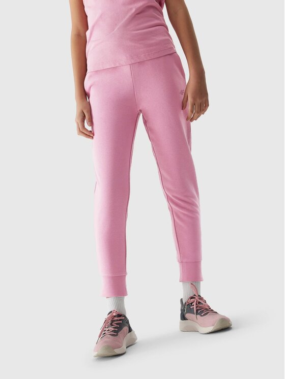 4F 4F Joggery 4FJAW23TTROF421-54S Różowy Regular Fit