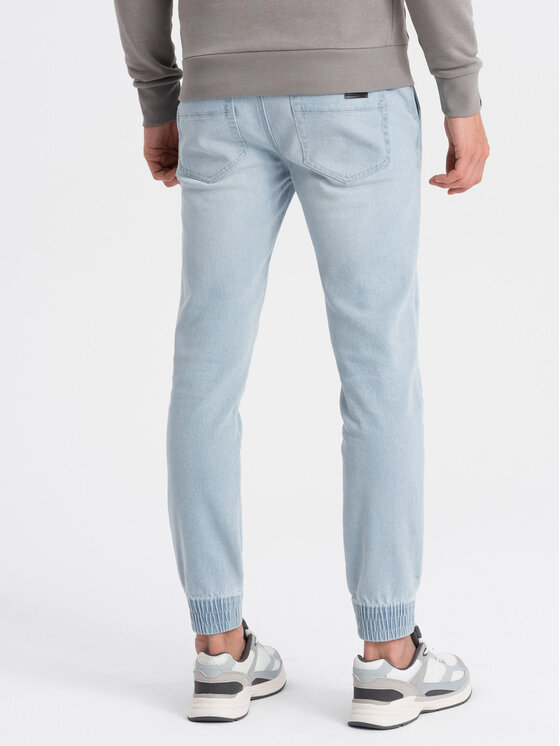 Ombre Ombre Jeansy OM-PADJ-0150 Niebieski Slim Fit