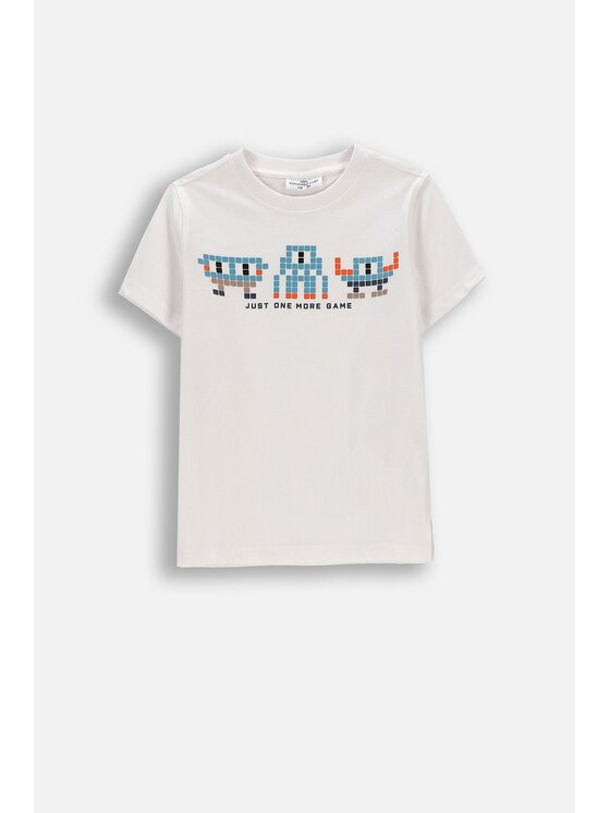 Coccodrillo Coccodrillo T-Shirt WC6143204MBK-001 Biały Regular Fit