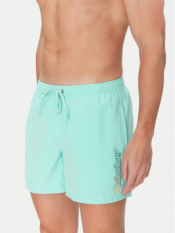 Quiksilver Pantaloni scurți pentru înot Spl Fineline Volley 15 EQYJV04141 Turcoaz