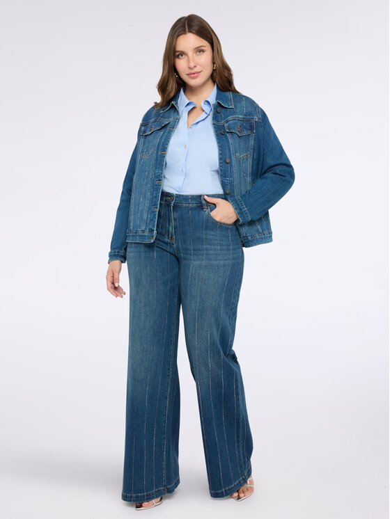 Fiorella Rubino Fiorella Rubino Jeansy P407T204969N024 Niebieski A-Line Fit