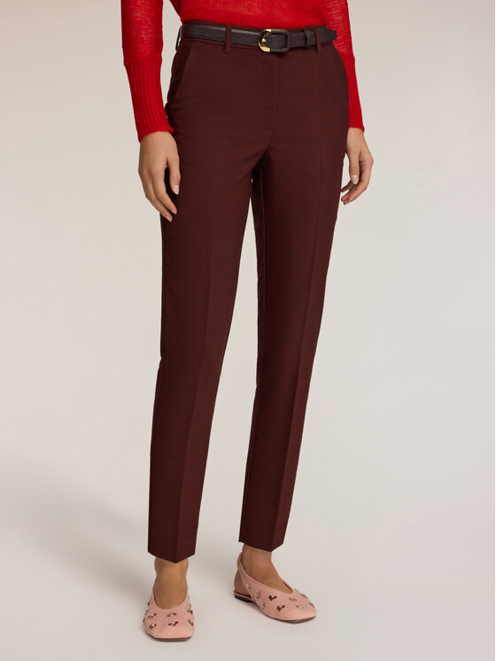 Motivi Motivi Pantaloni di tessuto P020Q004214N022 Marrone Regular Fit