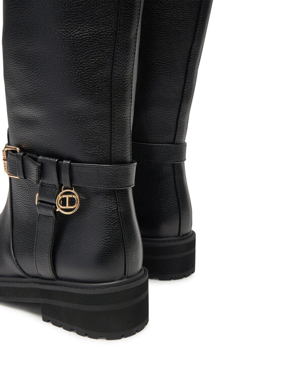 TWINSET TWINSET Μπότες Ιππασίας 242TGT172 Μαύρο