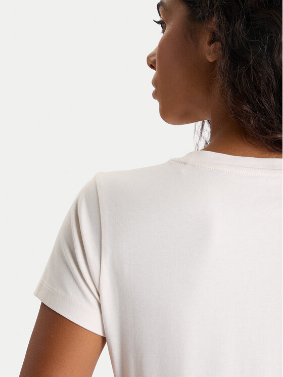 Guess Guess T-Shirt W5BI28 J1314 Λευκό Slim Fit