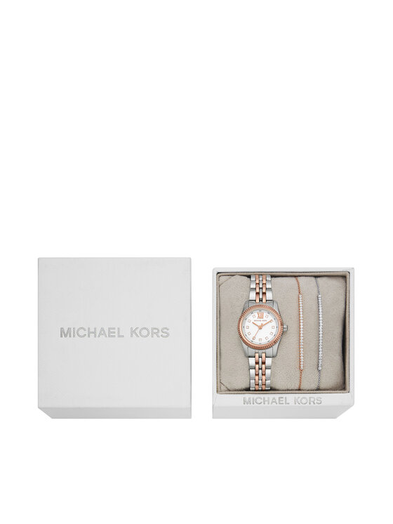 Michael Kors Pulksteņa un rokassprādzes komplekts Lexington MK4817SET Balts