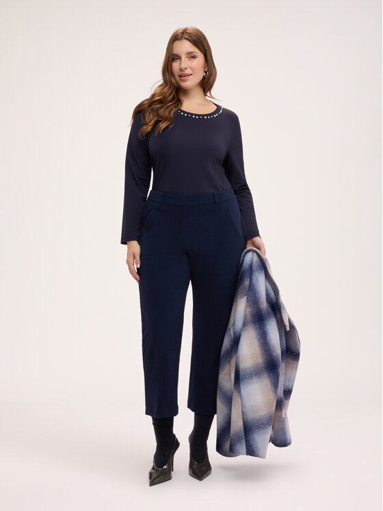 Fiorella Rubino Fiorella Rubino Pantaloni di tessuto P088L002524N034 Blu Regular Fit