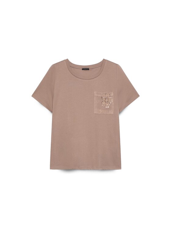 Fiorella Rubino Fiorella Rubino T-shirt G062L009578N022 Marrone Regular Fit