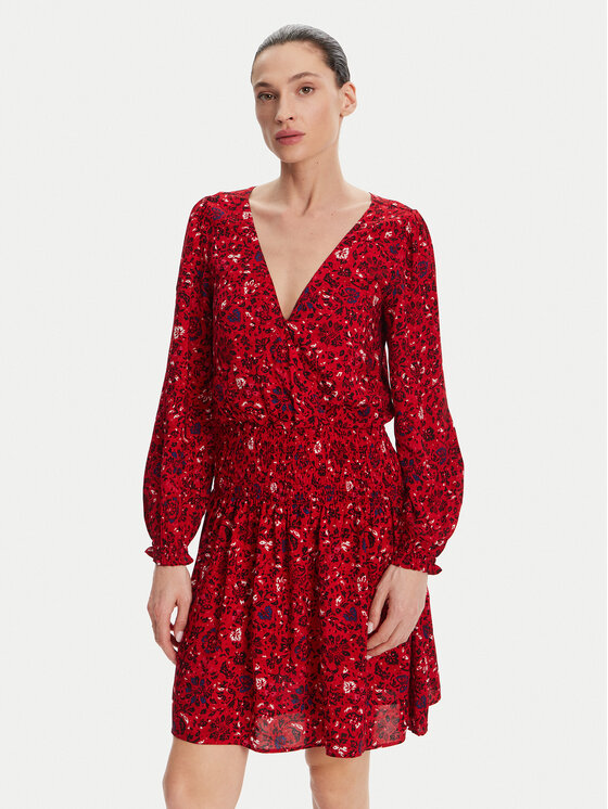 Pepe Jeans Pepe Jeans Každodenní šaty Cecile PL953669 Červená Regular Fit