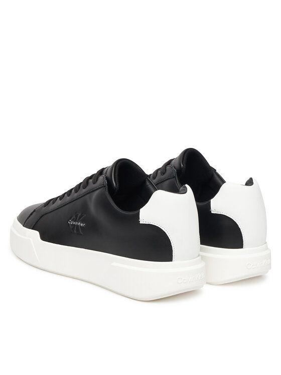 Calvin Klein Calvin Klein Sneakersy Chunky Cupsole Laceup Lth YM0YM01344 Černá