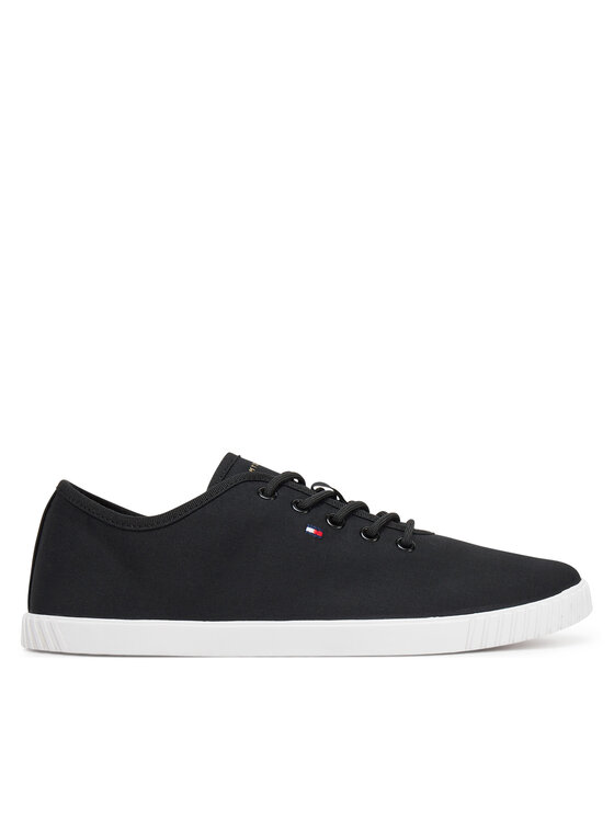 Tommy Hilfiger Tenisky Canvas Lace Up Sneaker FW0FW08641 Čierna
