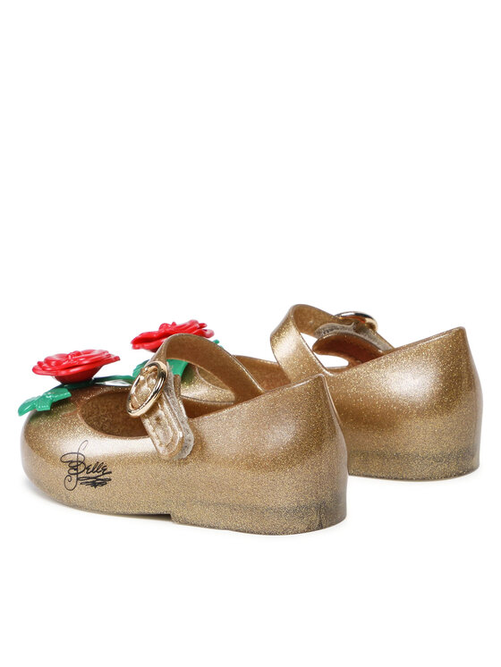 Melissa Melissa Baleriny Mini Melissa Sweet Love+Disney 33447 Złoty