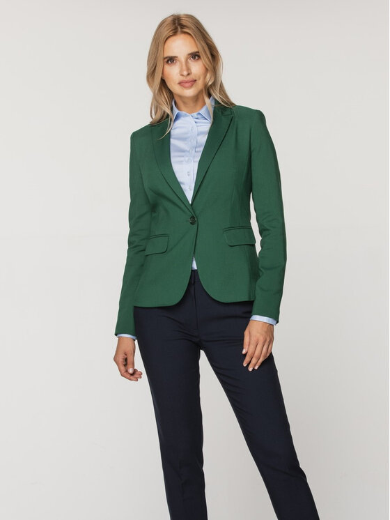 Willsoor Willsoor Marynarka 67048 Zielony Regular Fit